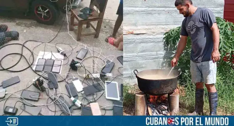 Gente sin alma vs cubano honrado: Hombre en Santiago de Cuba cobra 200 pesos por cargar teléfonos; otro regala comida