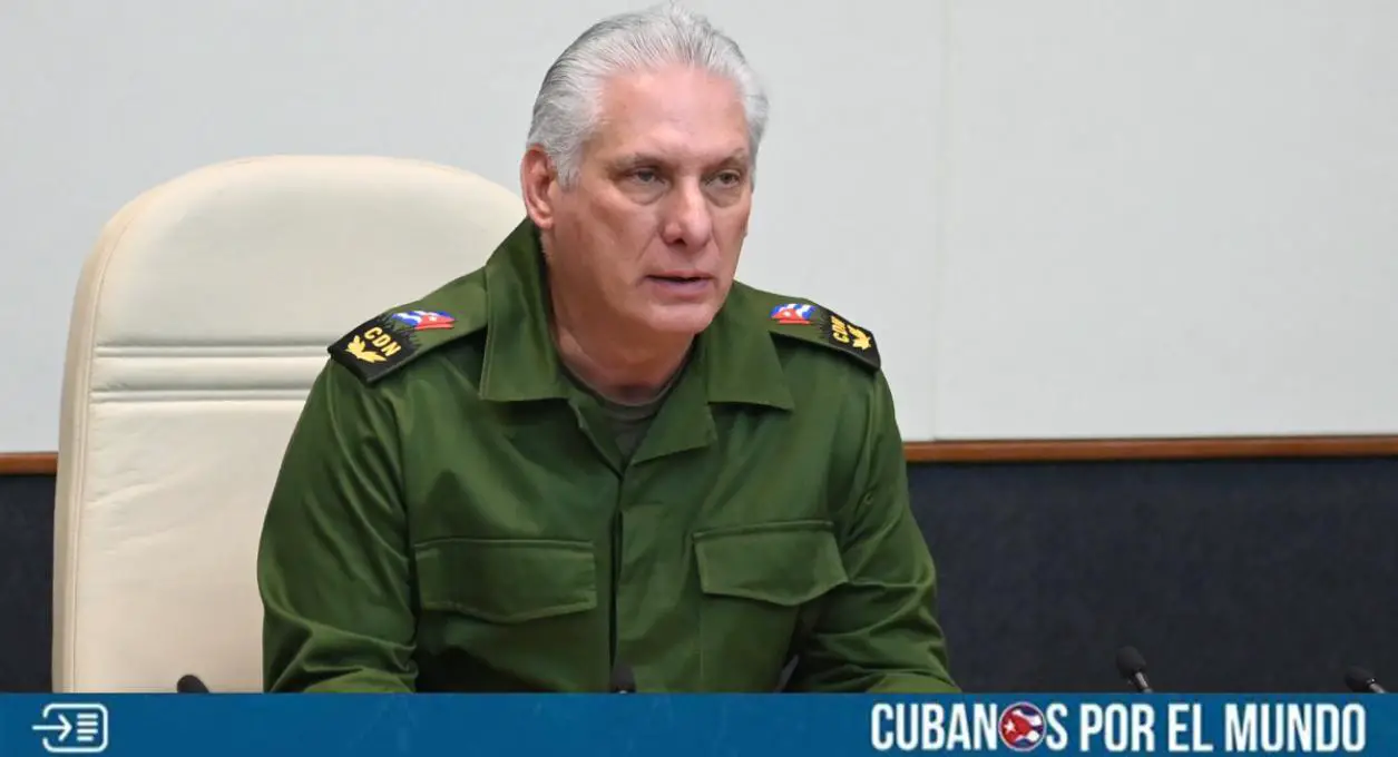 El dictador cubano Miguel Díaz-Canel Bermúdez amenazó a los cubanos que están saliendo a las calles en medio del apagón total en la isla para pedir soluciones a sus problemas y un cambio.
