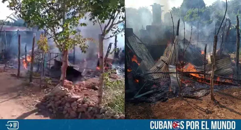 Matanzas: Familia con un bebé lo pierde todo en un incendio