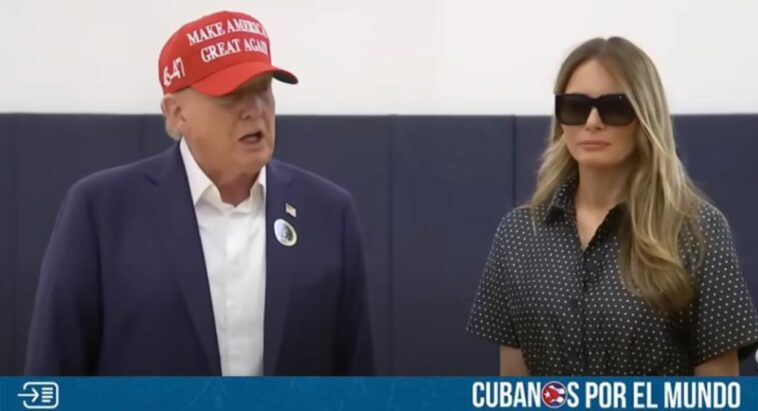 Donald Trump, candidato republicano a la presidencia de Estados Unidos, ejerció su derecho al voto este martes en Palm Beach, Florida.