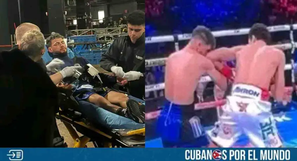 Codazo del Divino Espinoza en el ojo, le impide a Robeisy Ramírez recuperar su corona