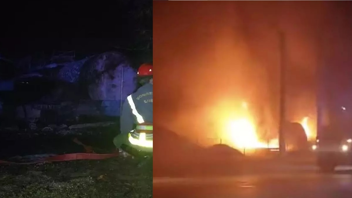 Incendio de la fábrica de asfalto más antigua de Cuba deja a un herido