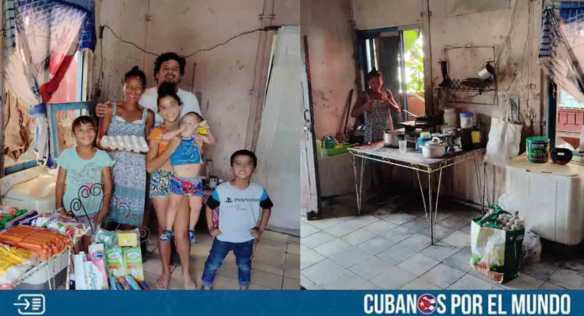Madre y sus hijos en precarias condiciones reciben apoyo en La Habana