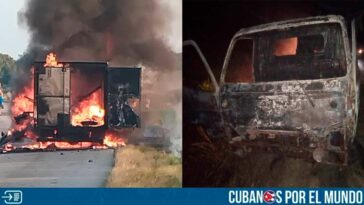 Un lamentable accidente se reportó en las últimas horas en Camagüey, cuando un camión que trasladaba paquetería y mercancías de los Estados Unidos se incendió. 