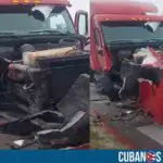 Camión de un cubano en Estados Unidos quedó destrozado tras un choque