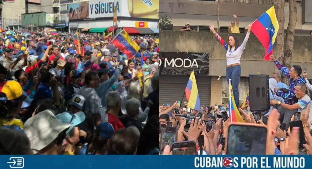 La líder opositora venezolana María Corina Machado salió de la clandestinidad en la que estuvo varios meses por las amenazas en su contra de parte de la dictadura de Nicolás Maduro tras el fraude electoral del pasado 28 de julio.