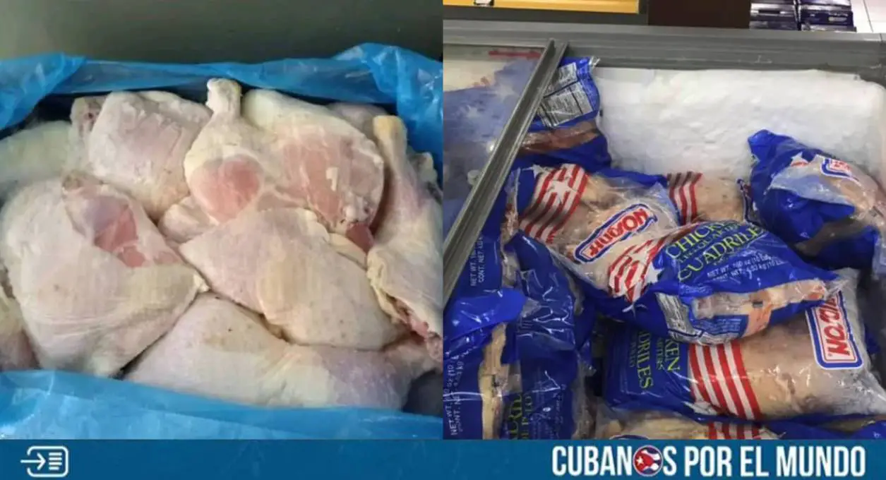 La compra de pollo de la dictadura de Cuba a Estados Unidos, disminuyó en 2024 en comparación al año anterior.