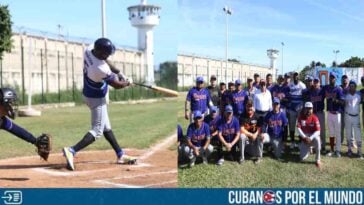 Randy Arozarena jugó béisbol en un centro penitenciario de México