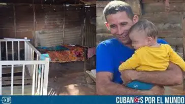 Recaudan más de un millón de pesos para padre cubano que vive en precarias condiciones con su bebé en Ciego de Ávila