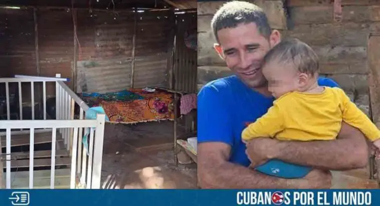 Recaudan más de un millón de pesos para padre cubano que vive en precarias condiciones con su bebé en Ciego de Ávila