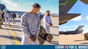 Este martes 4 de febrero arribó a la Base Naval de Guantánamo, en Cuba, el primer vuelo militar con inmigrantes ilegales que fueron deportados desde los Estados Unidos. deportaciones