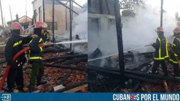 Cuatro casas fueron afectadas por un incendio en Placetas