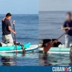 Un migrante chino aparentemente intentó llegar a las costas de los Estados Unidos montado sobre dos tablas de paddleboard superpuestas.