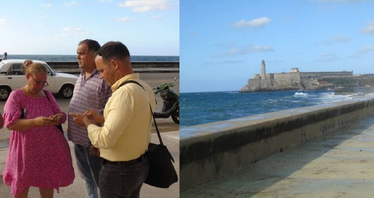 Buscan adolescente atrapado por la fuerza del oleaje en el malecón de La Habana (+VIDEO)