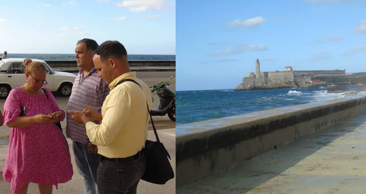 Buscan adolescente atrapado por la fuerza del oleaje en el malecón de La Habana (+VIDEO)