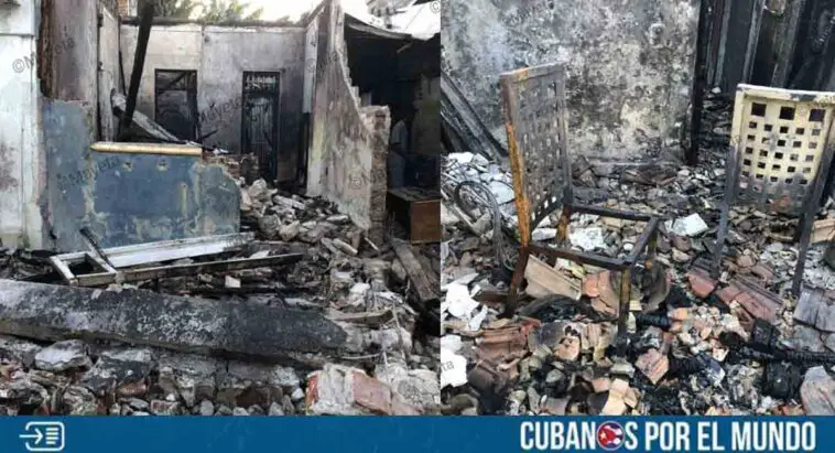 Feroz incendio acaba con una vivienda en Santiago de Cuba