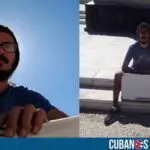 Joven cubano fue detenido violentamente en La Habana por manifestar con una pizarra en blanco