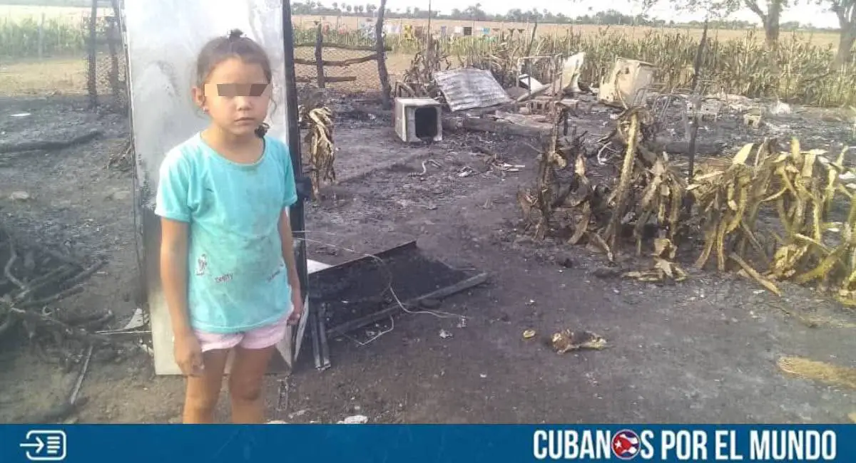 Por medio de las redes sociales se difundió una petición de ayuda para una niña cubana que perdió todo junto a su familia tras registrarse un incendio en su casa.