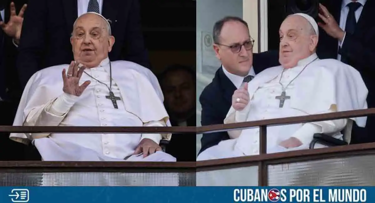 Papa Francisco reaparece en público tras salir del hospital