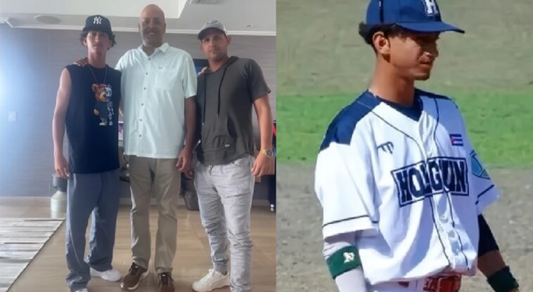 Hijo del pelotero cubano Yordan Manduley se lanza a la MLB tras salir de Cuba con su padre