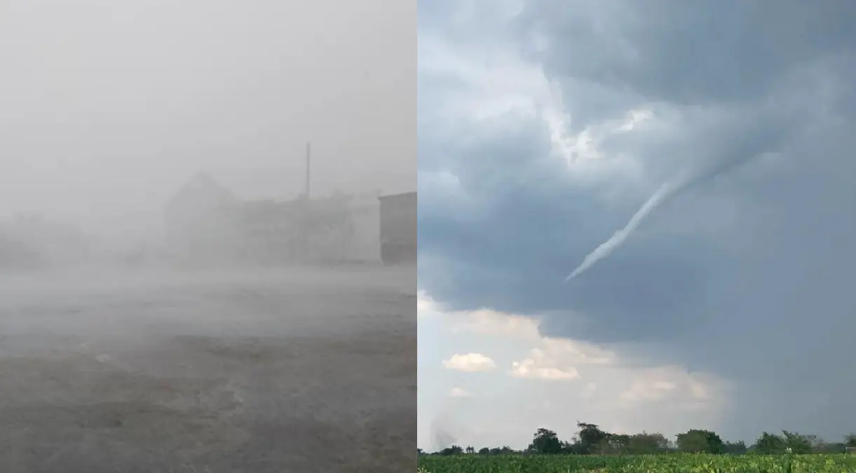 Reportan inestabilidad atmosférica en Pinar del Río con tornado y tormenta severa