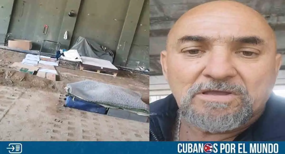 Cubano en España denuncia hostigamiento policial por vivir bajo un puente