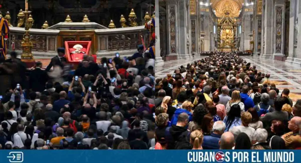 Multitudinaria despedida al papa Francisco en el primer día de velatorio