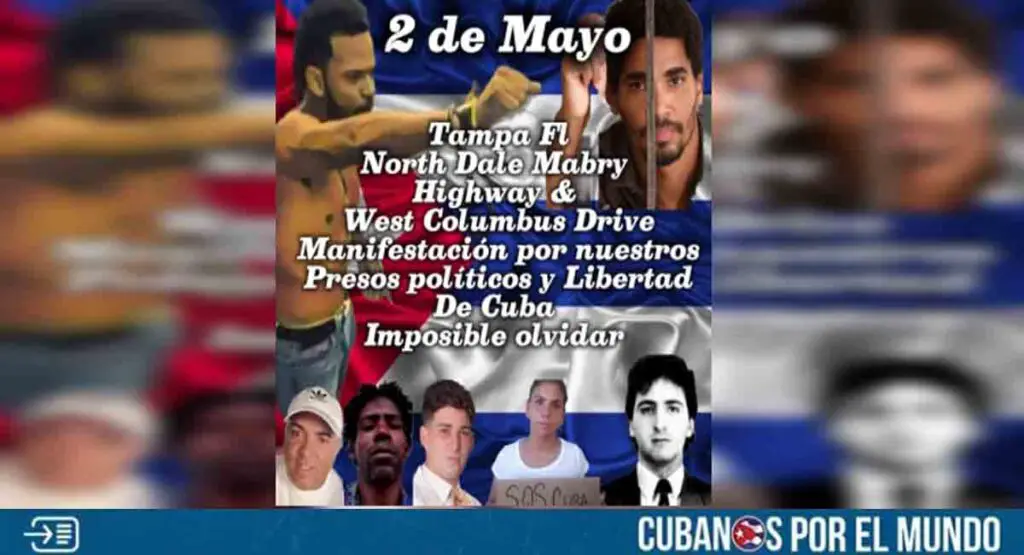 Convocan a manifestación en Tampa por la libertad de los presos políticos cubanos