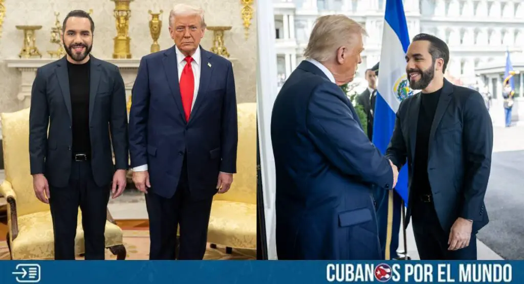 El presidente de Estados Unidos, Donald Trump, y su homólogo de El Salvador, Nayib Bukele, sostuvieron este lunes su primera reunión en la Casa Blanca.