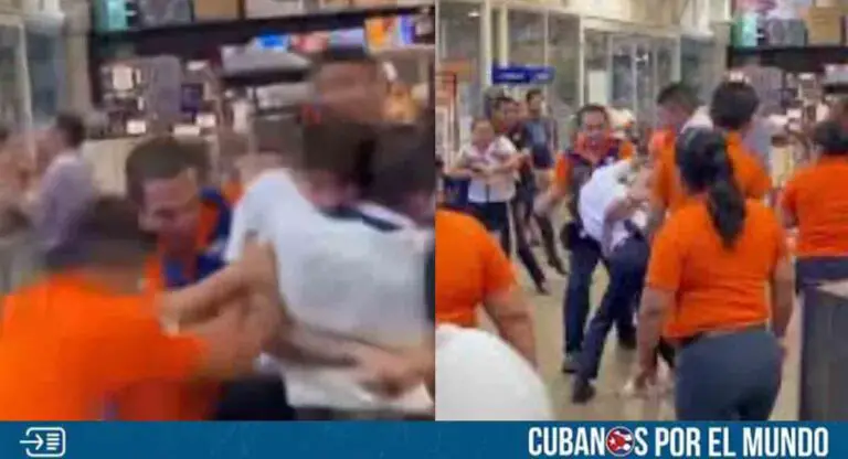 Cubano desata caos en una tienda en México tras intento de robo (+VIDEO)