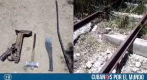 Santiago de Cuba: Arrestado sujeto por sabotear las vías del tren