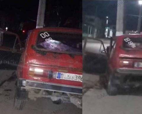 Santiago de Cuba: Auto del régimen choca contra un poste durante un apagón