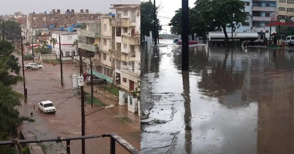 La Habana: Fuertes lluvias dejan inundaciones en zonas bajas del Vedado