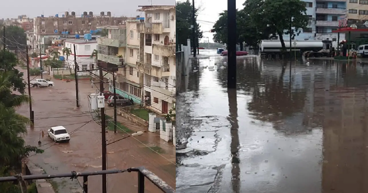 La Habana: Fuertes lluvias dejan inundaciones en zonas bajas del Vedado