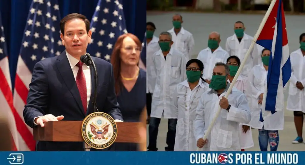 Marco Rubio, secretario de Estado de Estados Unidos, anunció este martes que fueron revocadas las visas a funcionarios de gobiernos de Centroamérica que colaboran con las misiones médicas cubanas esclavas.