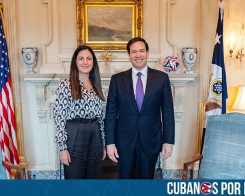 Marco Rubio, secretario de Estado de Estados Unidos, se reunió con la activista cubana por los derechos humanos, Rosa María Payá, quien está nominada por EE. UU. como candidata para integrar la Comisión Interamericana de Derechos Humanos (CIDH).