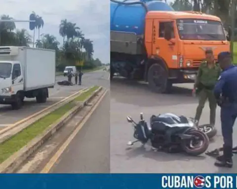 Choque entre una moto y un camión en La Habana deja saldo de un fallecido