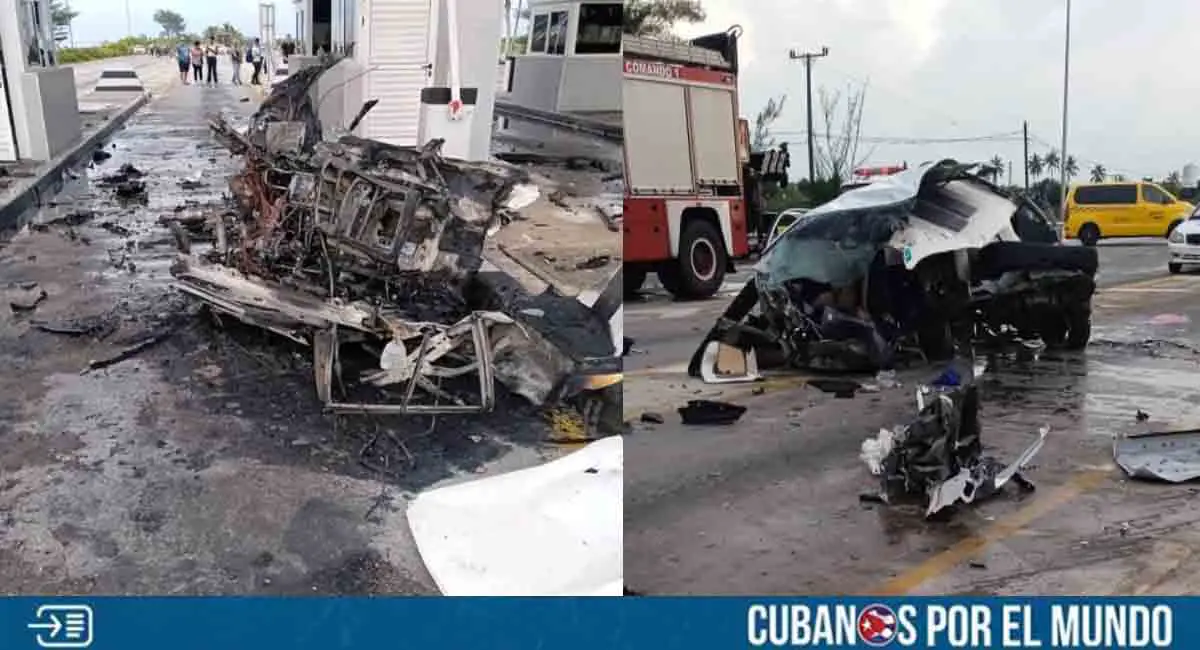 Terrible accidente en peaje de Varadero deja dos fallecidos