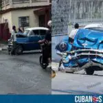 Reportan un accidente de tránsito entre una guagua y un almendrón en Santiago de Cuba