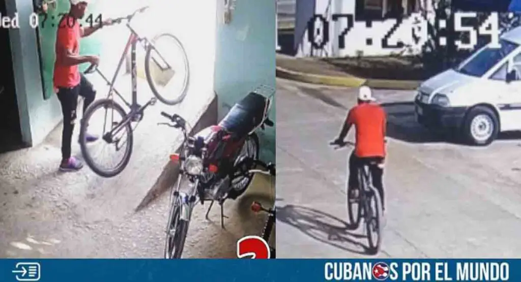 Guantánamo: Captan a delincuente en pleno robo de una bicicleta