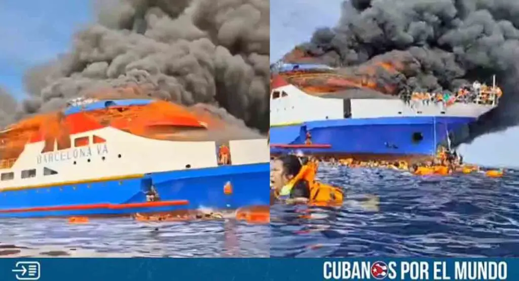 Terror en Indonesia tras el incendio de un ferry de pasajeros; reportan cinco fallecidos