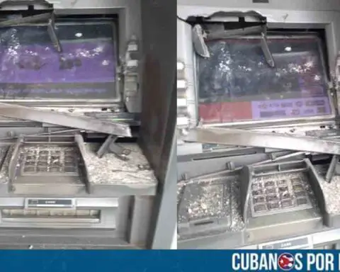 Vandalizan cajero del Banco Metropolitano en La Habana