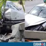 Vehículo de turismo protagoniza fuerte accidente en Santiago de Cuba