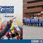 El partido Centro Democrático de Colombia convocó a una marcha nacional el próximo 7 de agosto en respaldo al expresidente Álvaro Uribe Vélez, luego de que fuera sentenciado a 12 años de prisión domiciliaria por los delitos de soborno en actuación penal y fraude procesal.