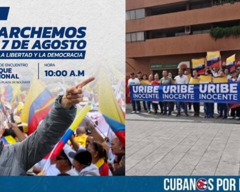 El partido Centro Democrático de Colombia convocó a una marcha nacional el próximo 7 de agosto en respaldo al expresidente Álvaro Uribe Vélez, luego de que fuera sentenciado a 12 años de prisión domiciliaria por los delitos de soborno en actuación penal y fraude procesal.