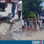 Terrible accidente en Santiago de Cuba: Motorista y su acompañante fueron arrastrados por un camión