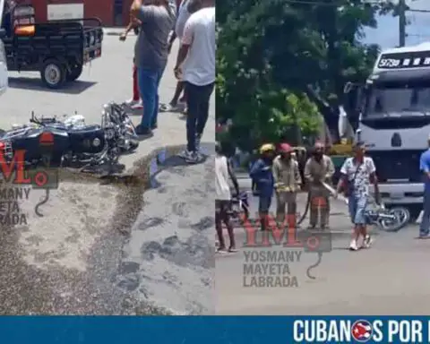 Terrible accidente en Santiago de Cuba: Motorista y su acompañante fueron arrastrados por un camión