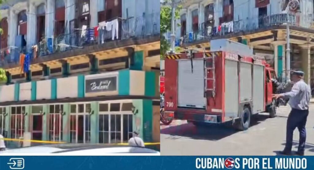 Al menos una persona falleció este jueves producto de un derrumbe registrado en la planta alta de un edificio donde se encontraba un falso techo en un restaurante de Centro Habana.