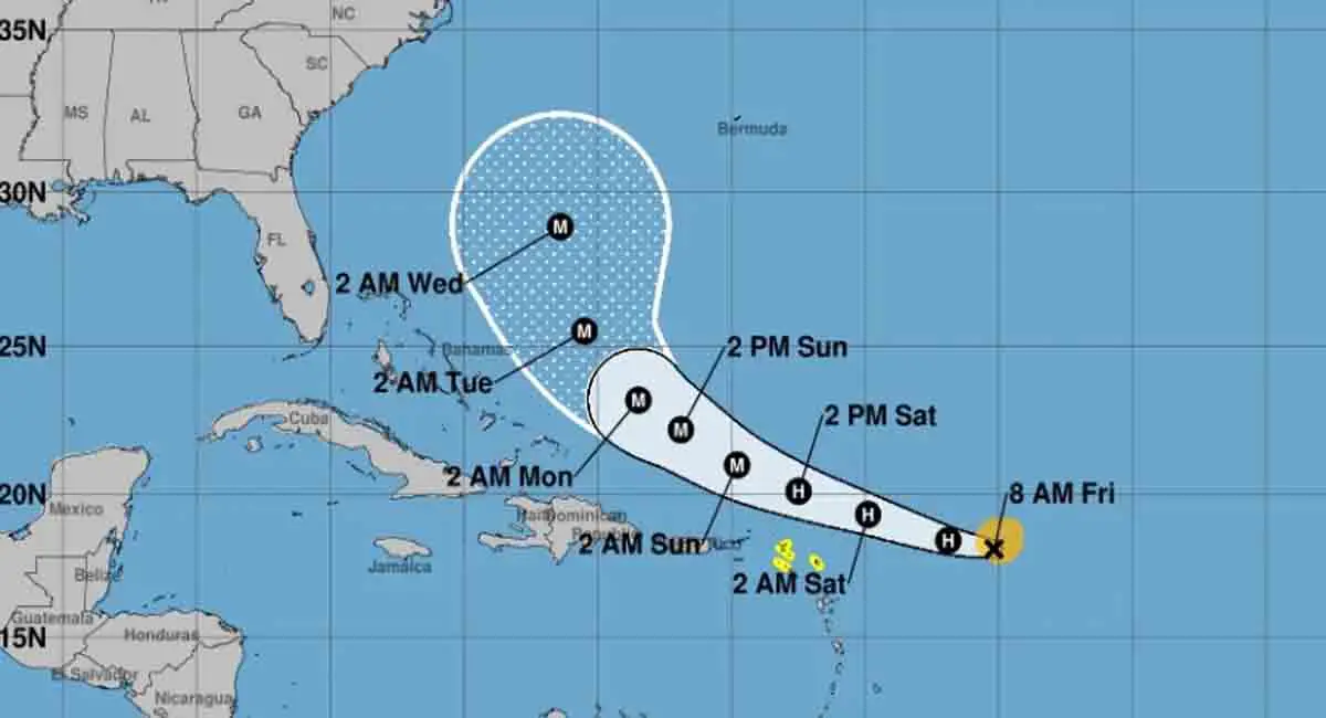 Erin, próximamente huracán, no será un peligro para Cuba y Florida