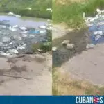 Enorme hueco con aguas albañales pone en peligro a una comunidad en Santiago de Cuba